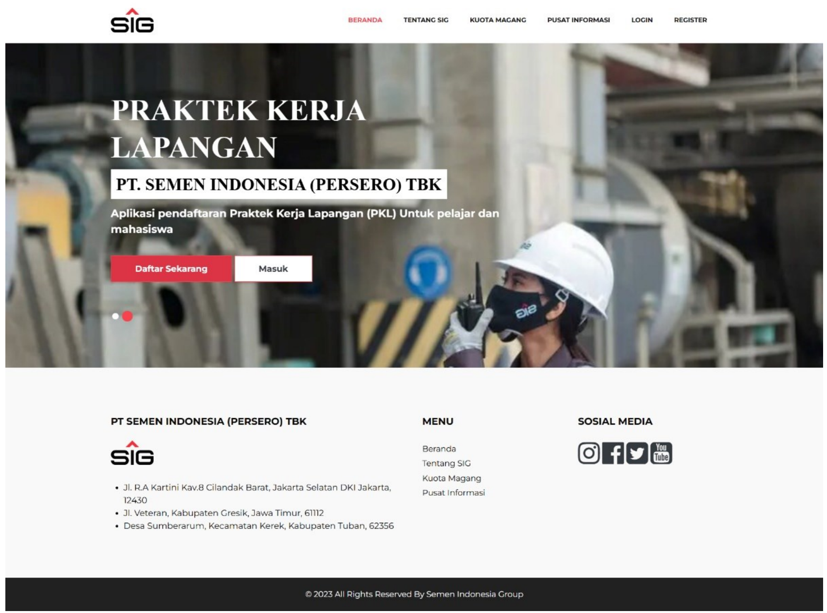 Sistem Informasi PKL PT. Semen Indonesia